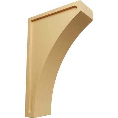 Ekena Millwork 3"W x 7 1/2"D x 12"H Extra Large Lawson Wood Corbel, Alder CORW03X07X12LWAL